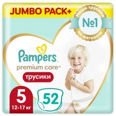 Подгузники-трусики Pampers Premium Care Pants Junior 5 (12-17 кг) 52 шт.