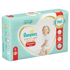 Подгузники-трусики Pampers Premium Care Pants Extra Large 6 (15+ кг) 42шт.