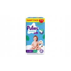 Подгузники Pufies Sensitive Extra Large 6 (13+ кг) 62 шт.