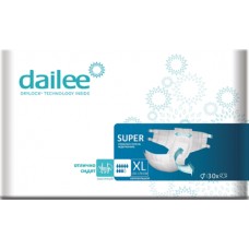 Dailee Super (4) X-Large Подгузники для взрослых (талия 130-170 см) 30 шт.
