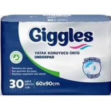 Пелёнки впитывающие Giggles 60х90см, 30 шт.