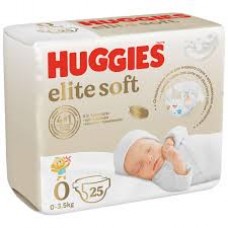 Подгузники Huggies Elite Soft Small 0+ (до 3,5 кг) 25 шт