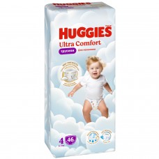 Трусики Huggies Ultra Comfort 4, для мальчиков (9-14кг) 46шт