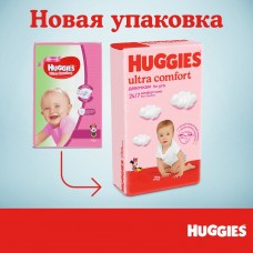 Huggies Ultra Comfort 4 (8-14кг) для девочек 80 шт.