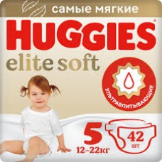 Подгузники Huggies Elite Soft Mega 5 (12-22 кг) 42шт