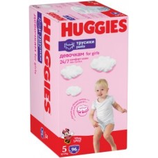 Подгузники-трусики Huggies Ultra Comfort Box Girl 5 (13-17кг) 96шт