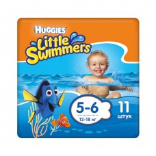 Подгузники-трусики для плавания Huggies Little Swimmers Small 5-6 (12-18 кг) 11 шт