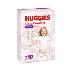 Трусики Huggies Ultra Comfort 7, для девочек (17+кг) 34шт