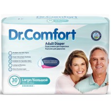 Подгузники для взрослых Dr.Comfort L-3 (талия 100-150 см) 30шт
