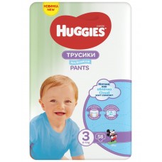Подгузники-трусики Huggies Ultra Comfort Boy 3 (6-11кг) 58шт