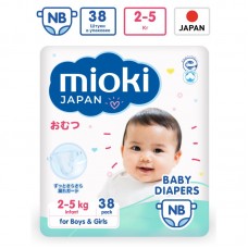 Подгузники MIOKI Japan 1 New Born (2-5 кг) 38шт.