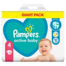 Подгузники детские PAMPERS Active Baby Maxi 4 (9-14кг) 76шт