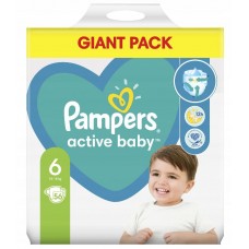 Подгузники детские PAMPERS Active Baby Exta Large 6 (13-18кг) 56шт