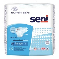 Подгузники Super Seni Large 3 (талия 100-150см 6 капель) 10шт