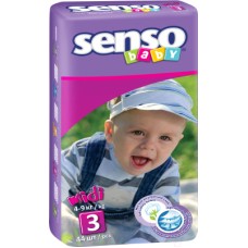 Подгузники для детей Senso Baby Midi 3 (4-9кг) 44шт.