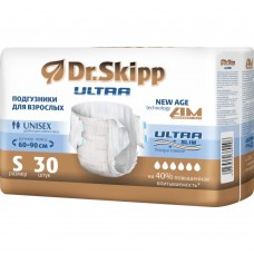 Подгузники впитывающие для взрослых Dr.Skipp 1 Small (талия 60-90 см) 30шт.