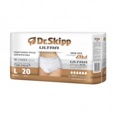 Подгузники впитывающие для взрослых Dr.Skipp 3 Large (талия 100-140 см) 30шт.
