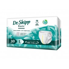 Подгузники для взрослых Dr. Skipp Basic L 3 (100-150 см) 30шт.