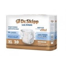 Подгузники впитывающие для взрослых Dr.Skipp Ultra 4 Extra Large (талия 130-170 см) 30шт.