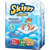 Пелёнки впитывающие Skippy Simple 60*60cм (10шт.)