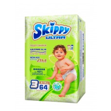 Подгузники Skippy Ultra Midi - 3 (4-9кг) 64шт.