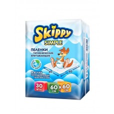 Пелёнки впитывающие Skippy Simple 60*60cм (30шт.)