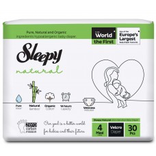 Подгузники-трусики Sleepy Natural 4 Maxi (7-14 кг) 30 шт