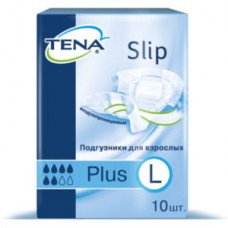 Подгузники для взрослых TENA Slip Plus Large (талия 90-145 см 6 капель) 10 шт.