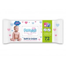 Влажные салфетки для детей Paddlers Soft and Cream  72шт.